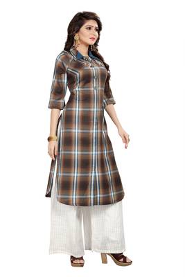 Multicolor Rayon Party Wear Stitched Kurti Set 3
