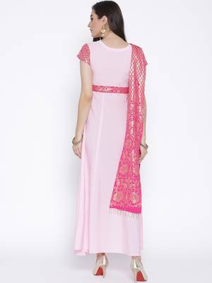 Black printed crepe kurta 2