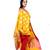 Gold and yellow banarasi dupatta with round design