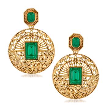 Green Earrings 1