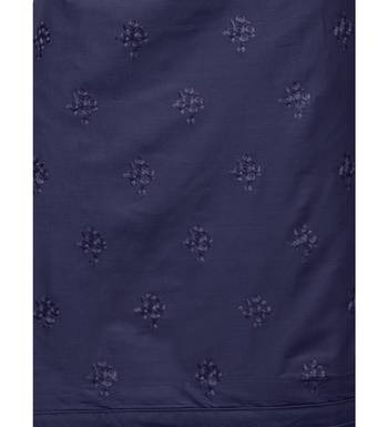 Navy Blue Cambric Cotton Printed & Embroidered Women's Palazzo Suit 3