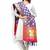 Royal Blue And Pink Banarasi Dupatta With Floral Motifs