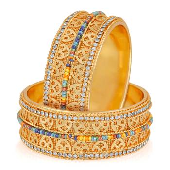 Multicolor Gold Bangles 1