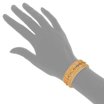 Multicolor Gold Bangles 4