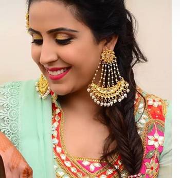 Kundan And Pearls Designer Chandbaali 1