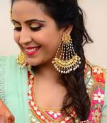Kundan And Pearls Designer Chandbaali