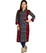 Multicolor Printed  Cotton Kurtis