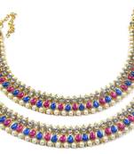 Gold Plated Alloy Anklets