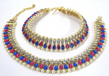 Gold Plated Alloy Anklets 2