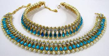 Gold Plated Alloy Anklets 1