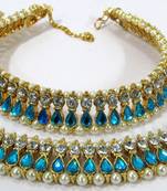 Gold Plated Alloy Anklets