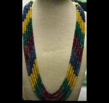 Multicoloured Semi Precious Onyx Necklace 1