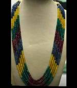 Multicoloured Semi Precious Onyx Necklace