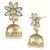 delicate kundan polki american diamond gold look jhumki earring