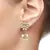 delicate kundan polki american diamond gold look jhumki earring
