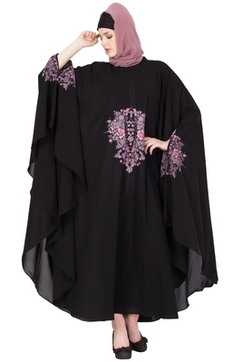 plain black kaftan