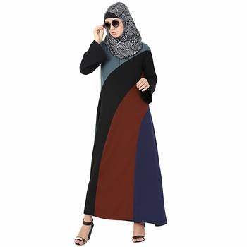 Multicolor plain polyester stitched islamic abaya 3