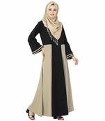 Multicolor plain polyester stitched islamic abaya