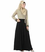 Multicolor plain polyester stitched islamic abaya