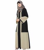 Multicolor plain polyester stitched islamic abaya