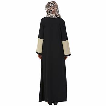 Multicolor plain polyester stitched islamic abaya 5