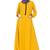 Mustard Yellow Nida Plain Stitched Islamic Abaya