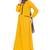 Mustard Yellow Nida Plain Stitched Islamic Abaya