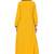 Mustard Yellow Nida Plain Stitched Islamic Abaya