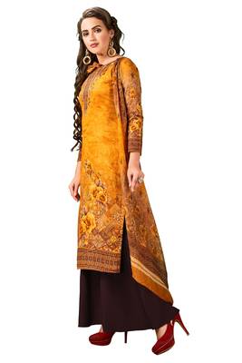 Multicolor Embroidered Cotton Salwar With Dupatta 3