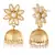 pearl gold plated flower cute ethnic traditional jhumki earring