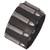 men genuine black leather bullet wrist band strand bracelet