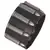 men genuine black leather bullet wrist band strand bracelet