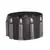 men genuine black leather bullet wrist band strand bracelet