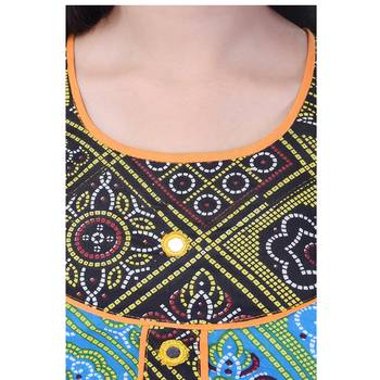 Multicolor Cotton Printed Set of Skirt and Top for Girls 5