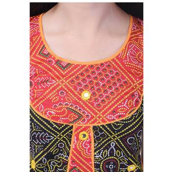 Multicolor Cotton Printed Set of Skirt and Top for Girls 5
