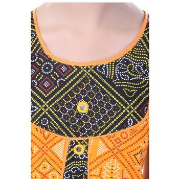 Multicolor Cotton Printed Set of Skirt and Top for Girls 5