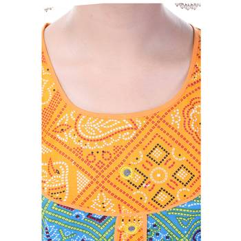 Multicolor Cotton Printed Set of Skirt and Top for Girls 5