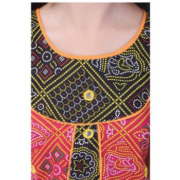 Multicolor Cotton Printed Set of Skirt and Top for Girls 5