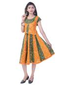 Multicolor Cotton Printed Set of Skirt and Top for Girls