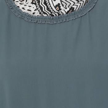 Grey plain polyester stitched islamic abaya 6
