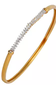 american diamond  classic eternity openable kada bangle bracelet
