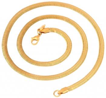 stainless steel gold plated thick heavy long popcorn cha 1