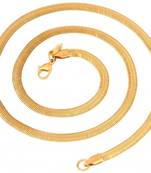 stainless steel gold plated thick heavy long popcorn cha