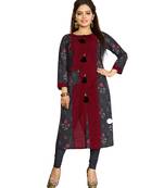 Multicolor Printed  Cotton Kurtis