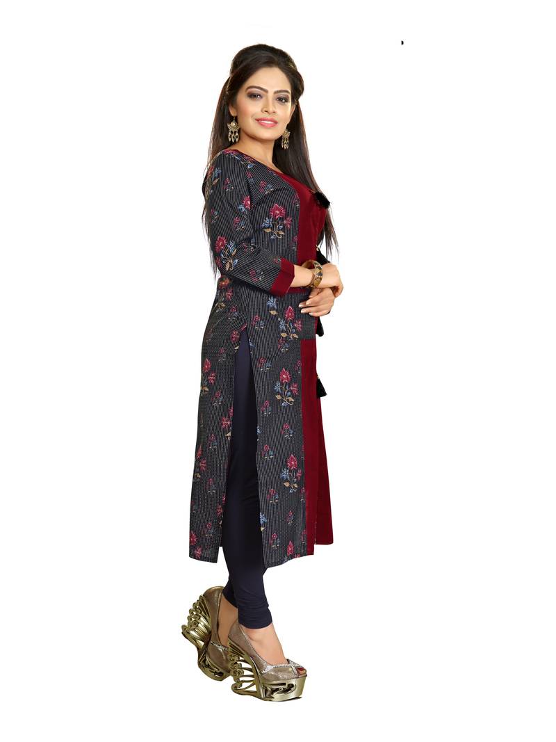 Multicolor Printed  Cotton Kurtis