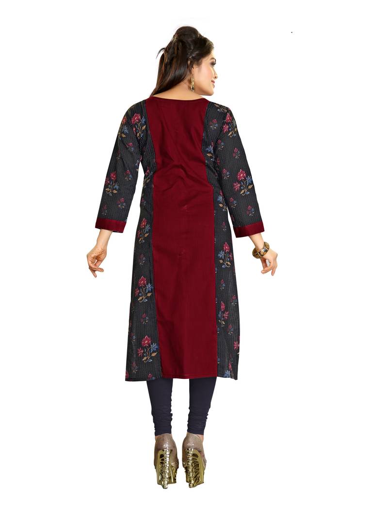 Multicolor Printed  Cotton Kurtis