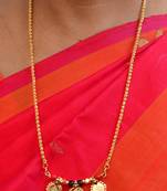 Golden mangalsutra MEDIUM length one gram gold south indian