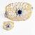 Gold Plated Heavy American diamond Bracelet & Ring Combo for Women
