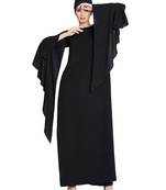 Black Plain kashibo Islamic Abaya
