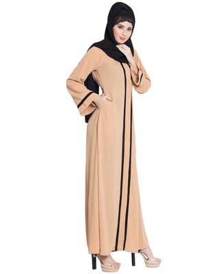 Sand Plain Nida Islamic Abaya 3
